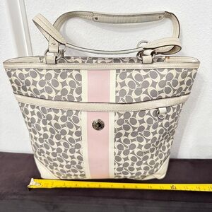 Coach Heritage Signature Stripe Chelsea Tote Bag